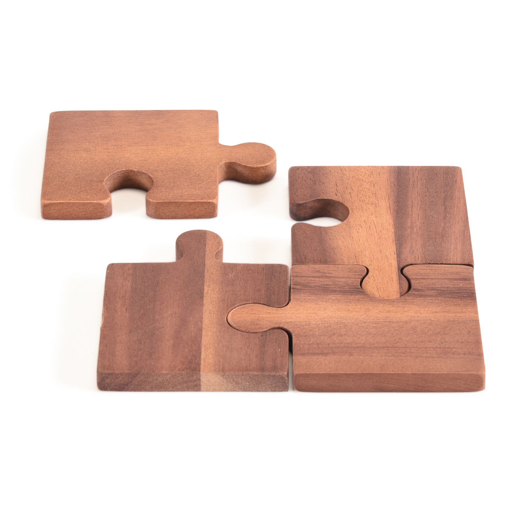 Puzzle Piece Coasters by Kalmar Home, set of 4
