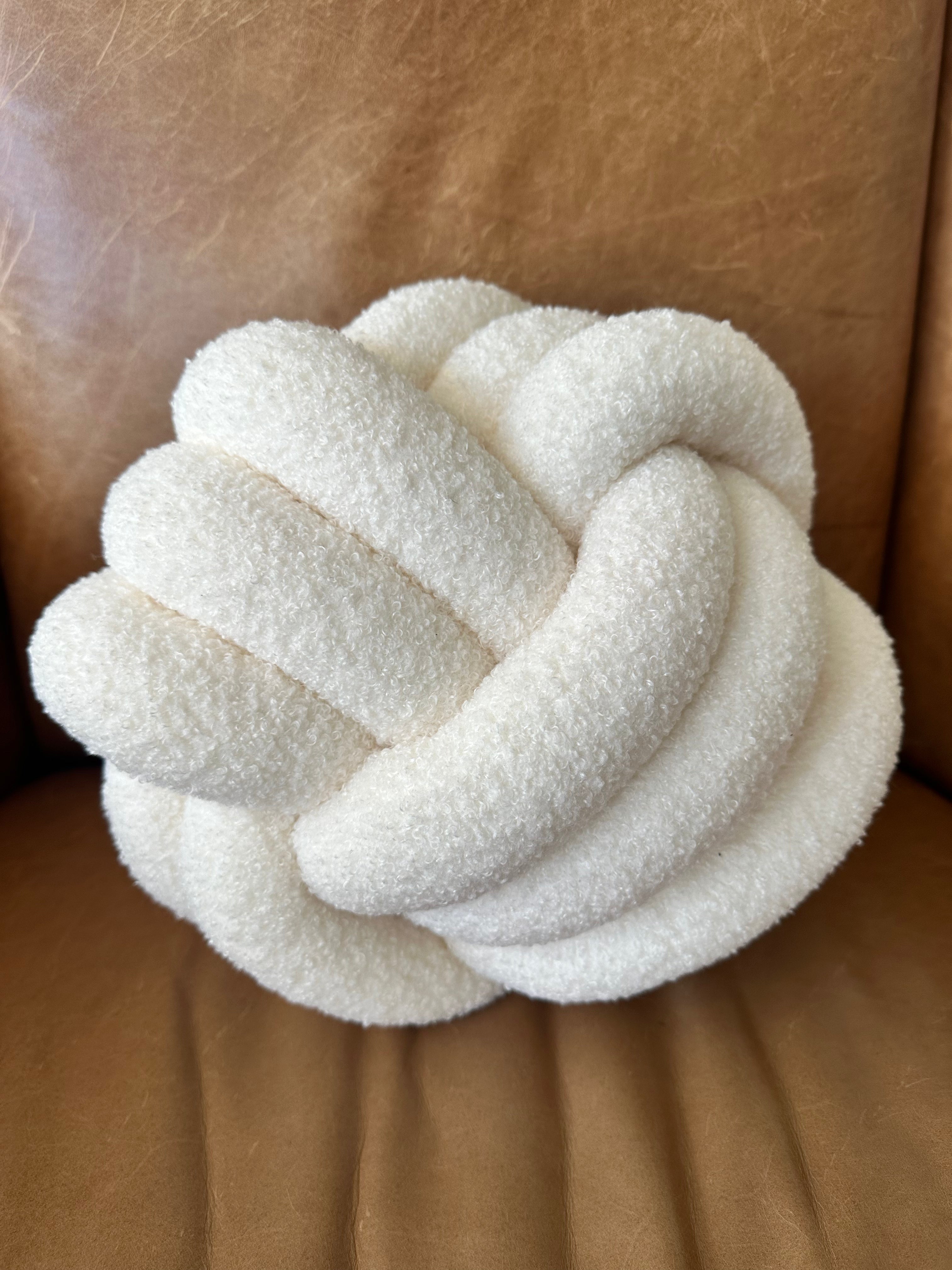 Knotted Plush Accent Pillow by BUSA