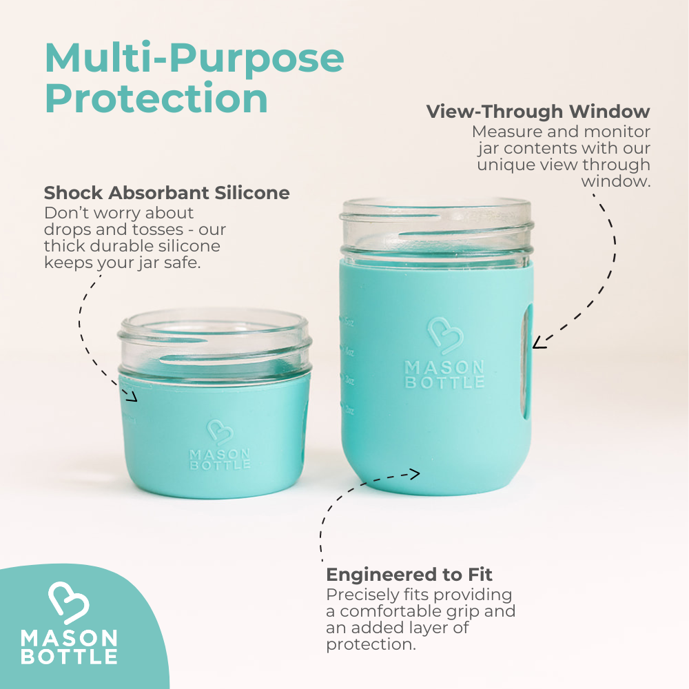 Silicone Sleeve by Mason Bottle, set of 2