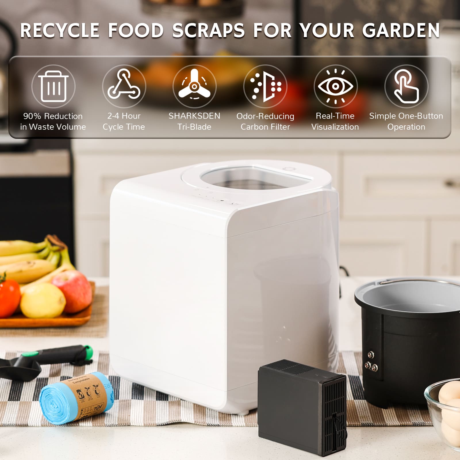 Electric Kitchen Composter by Revive