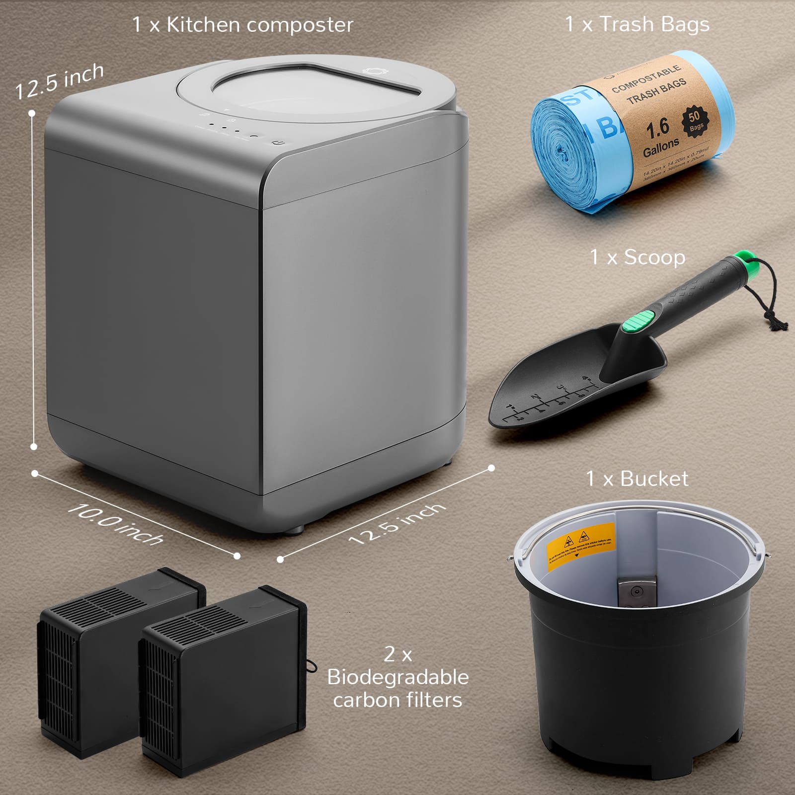 Electric Kitchen Composter by Revive