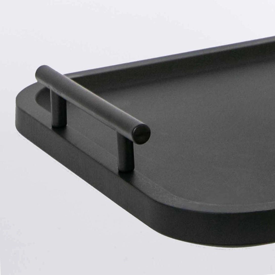 Decorative Wood Tray with Iron Handle, set of 2
