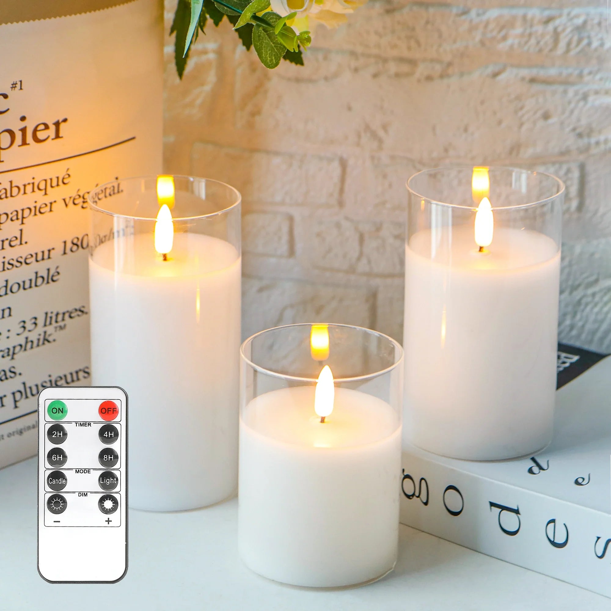 Flameless LED Candles by JHY Design, set of 3