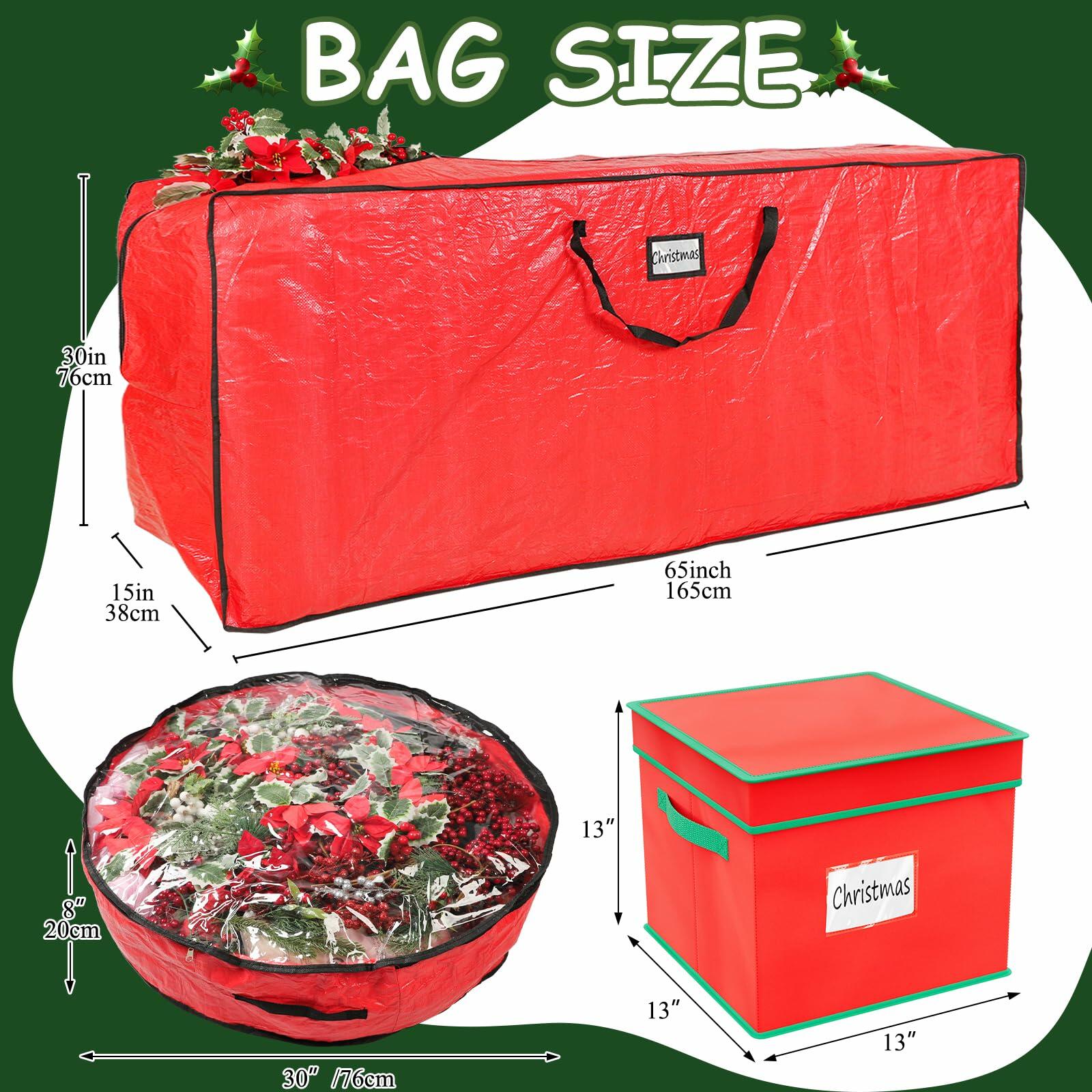 Christmas Tree & Ornament Storage Bags, 4 piece set by Falflor