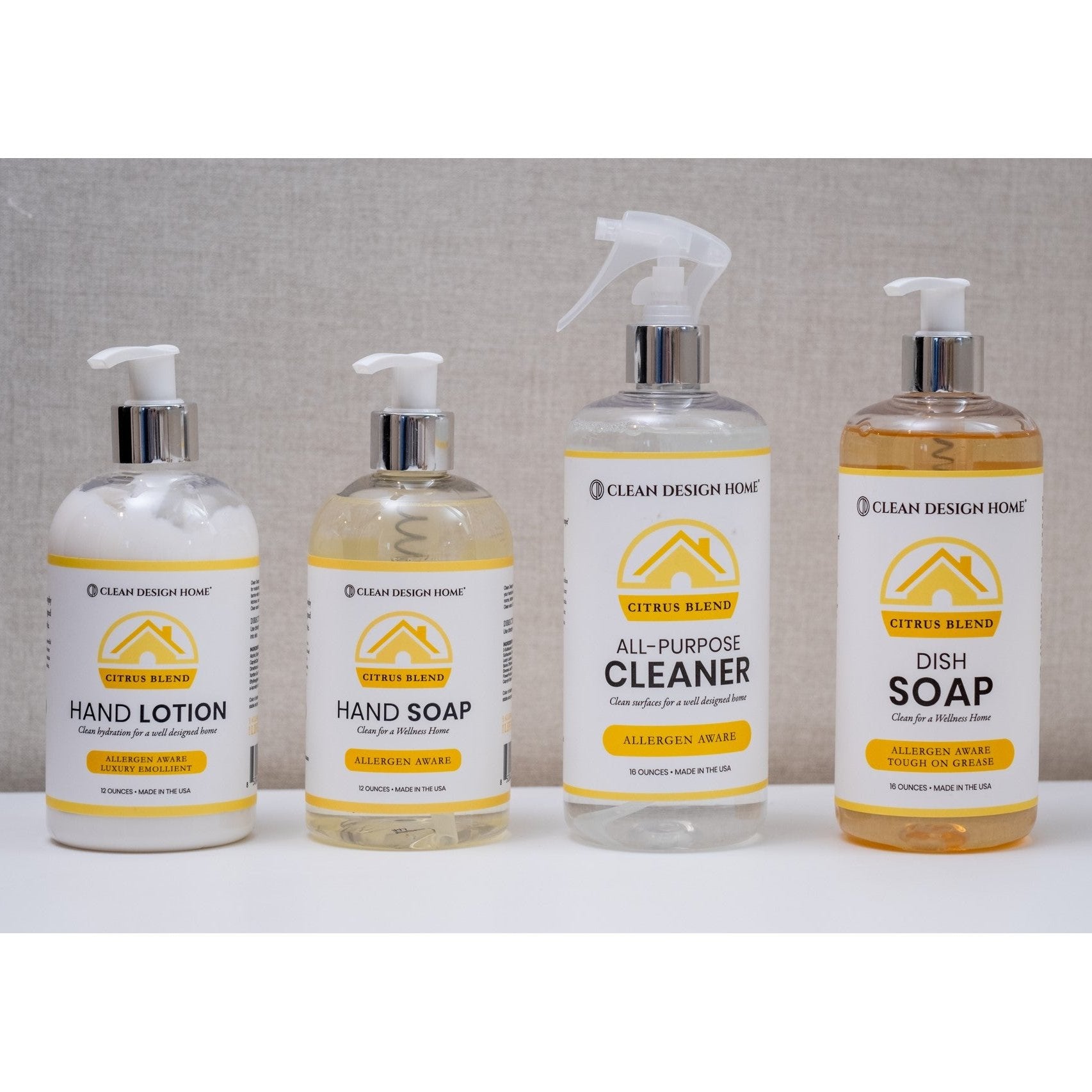 BUNDLE by CLEAN DESIGN HOME® - lotions, cleaner, soaps