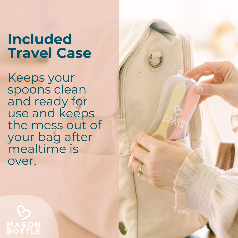 Silicone Spoon Set by Mason Bottle