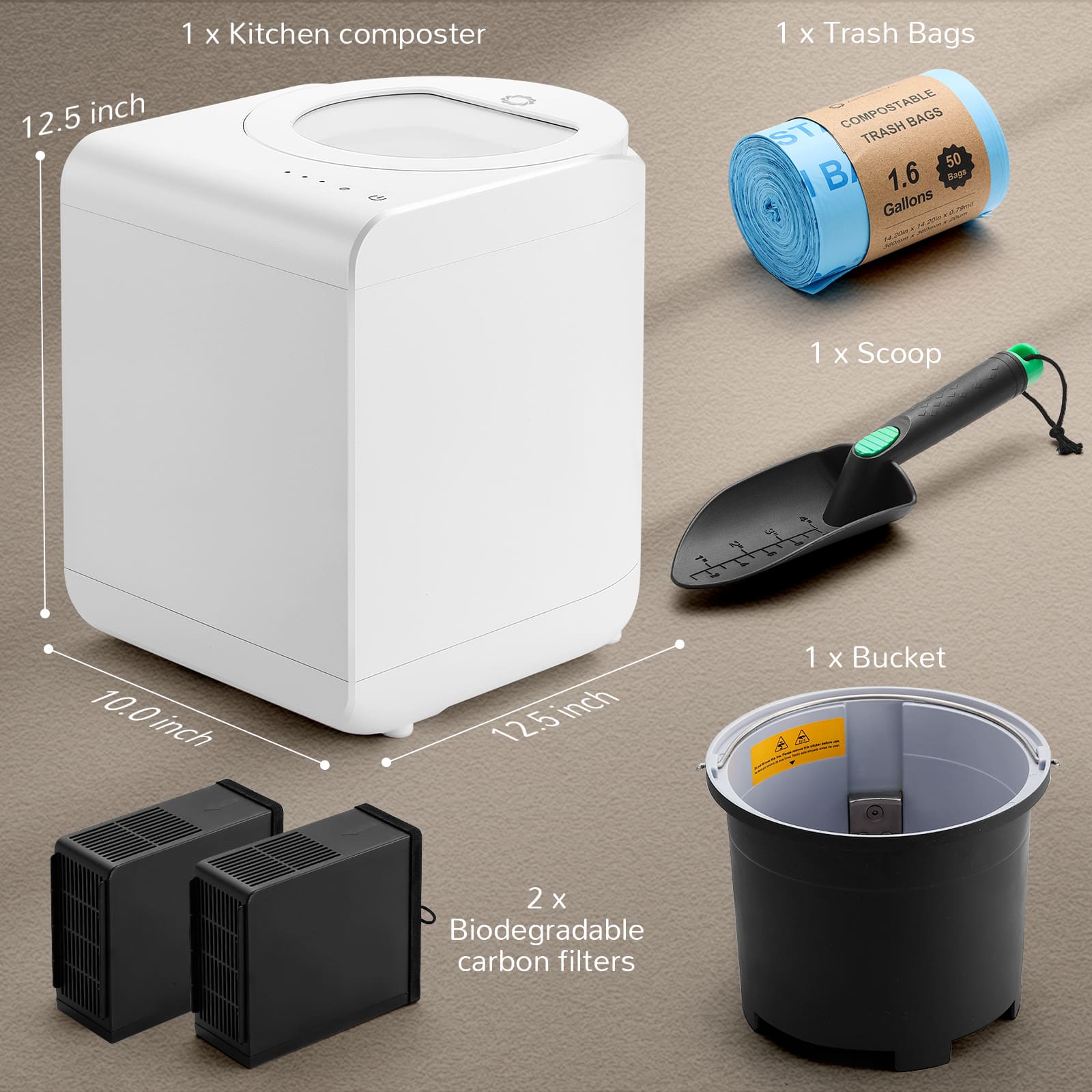 Electric Kitchen Composter by Revive