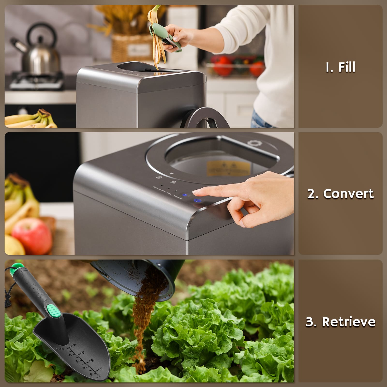 Electric Kitchen Composter by Revive