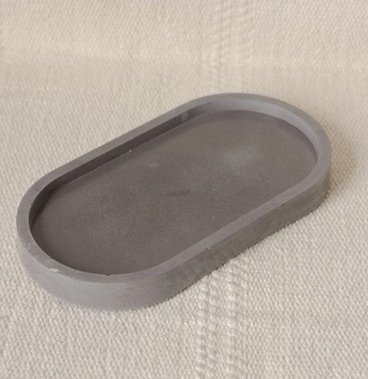 Tray-Concrete, oval