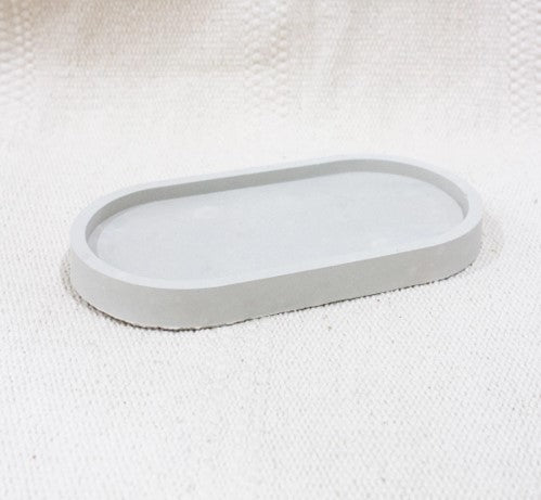 Tray-Concrete, oval