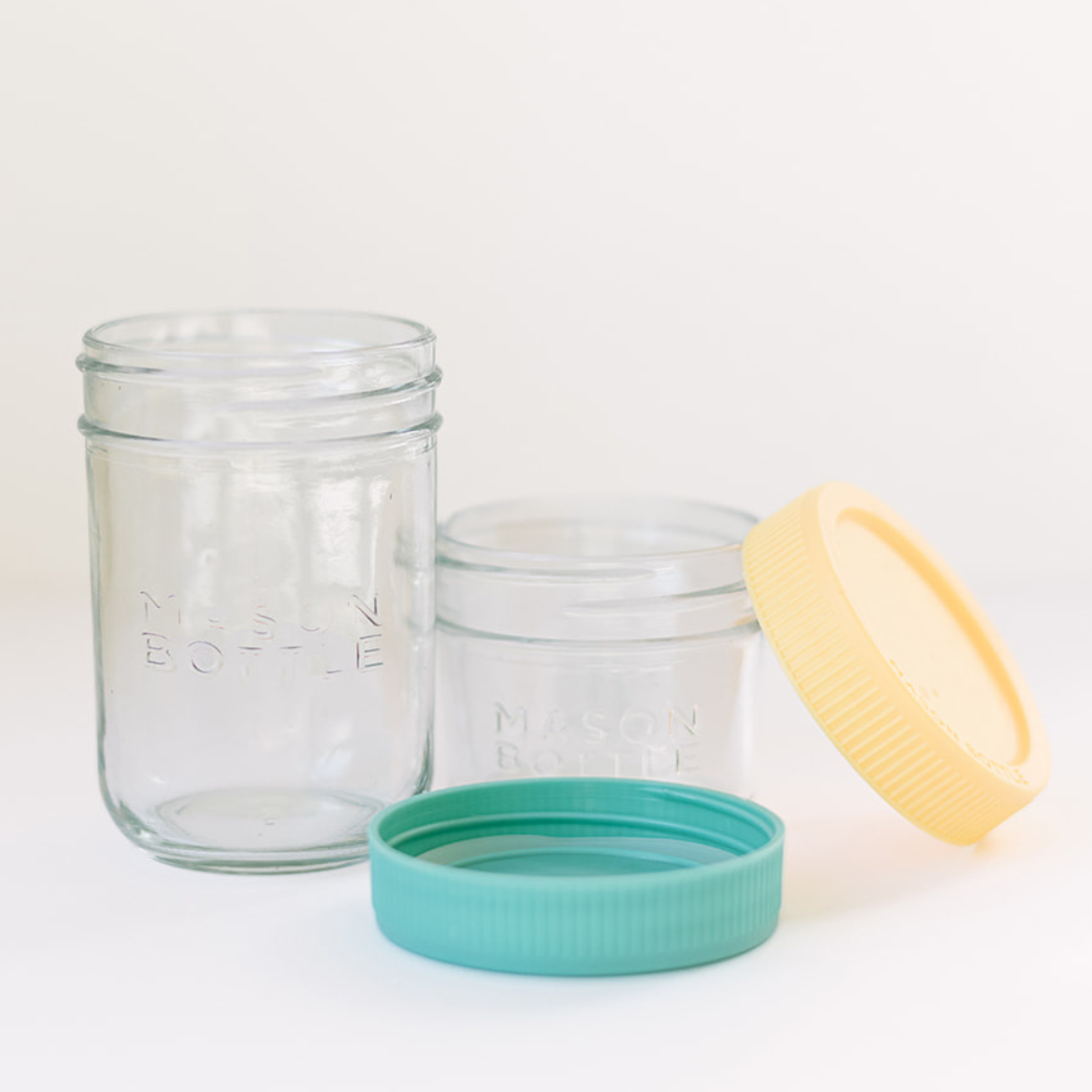 Plastic Storage Lids by Mason Bottle