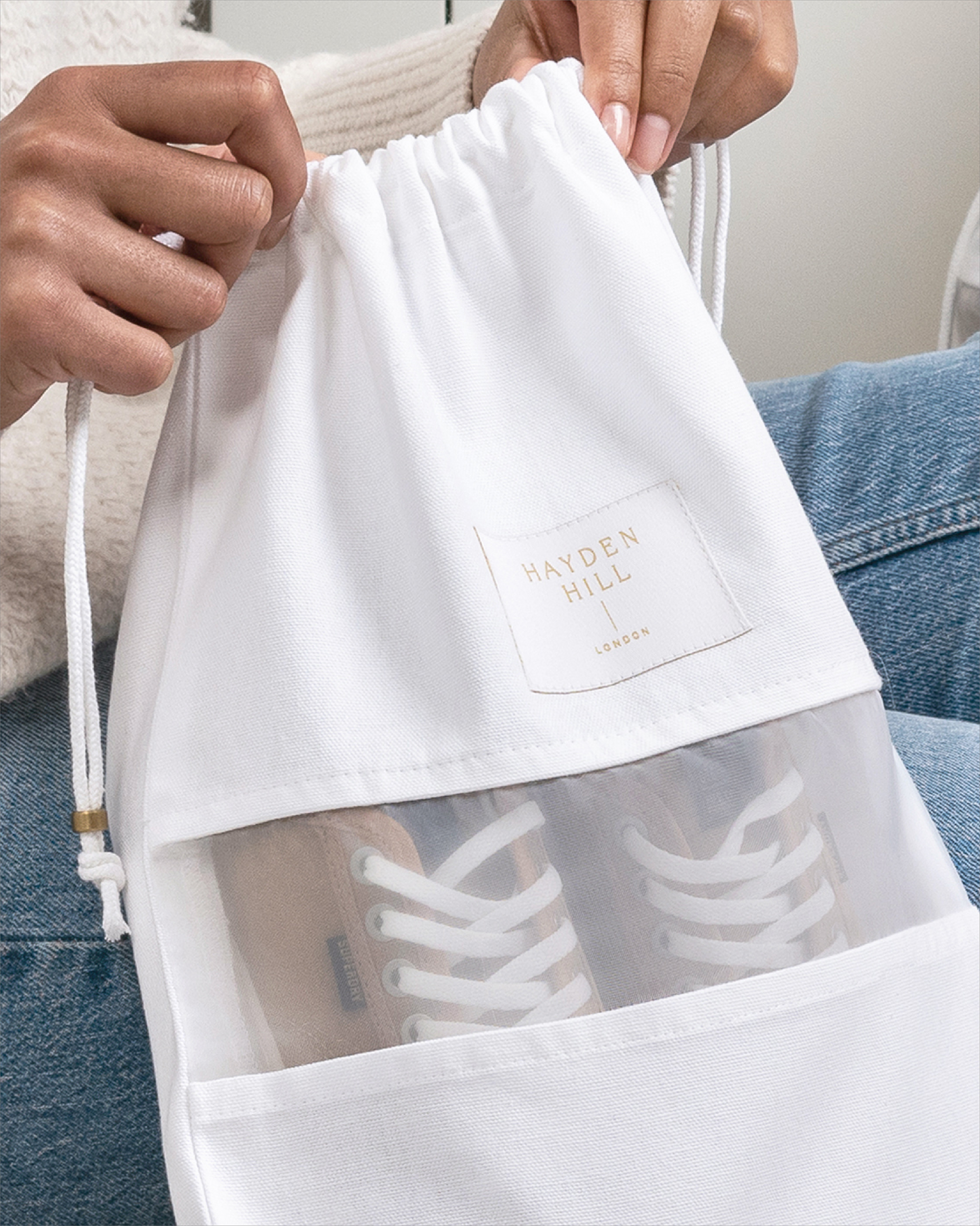 Organic Cotton Dust Bags by Hayden Hill, set of 3