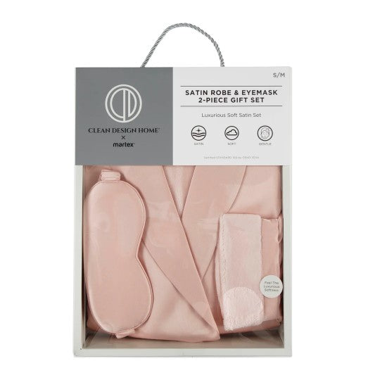 Robe-Satin with Eyemask Gift Set